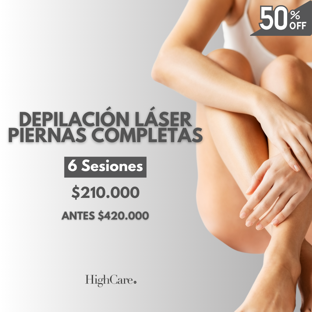 Depilación Láser Piernas Completas (6 sesiones)