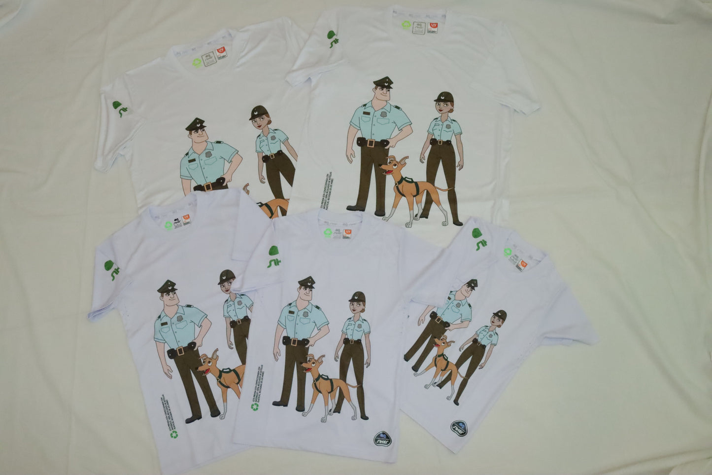 Poleras Solidarias de la Serie Animada Carabineros